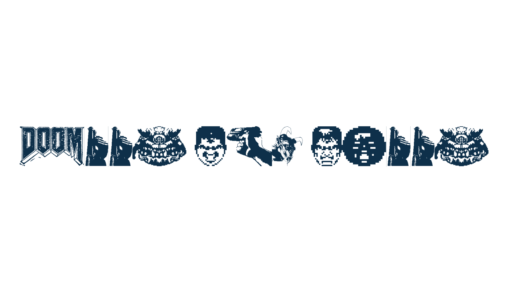 Doom And Gloom, fancy decorative font preview