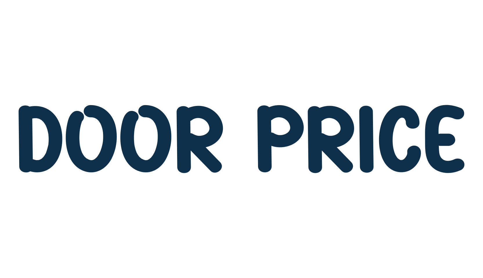 Door Price, fancy decorative font preview