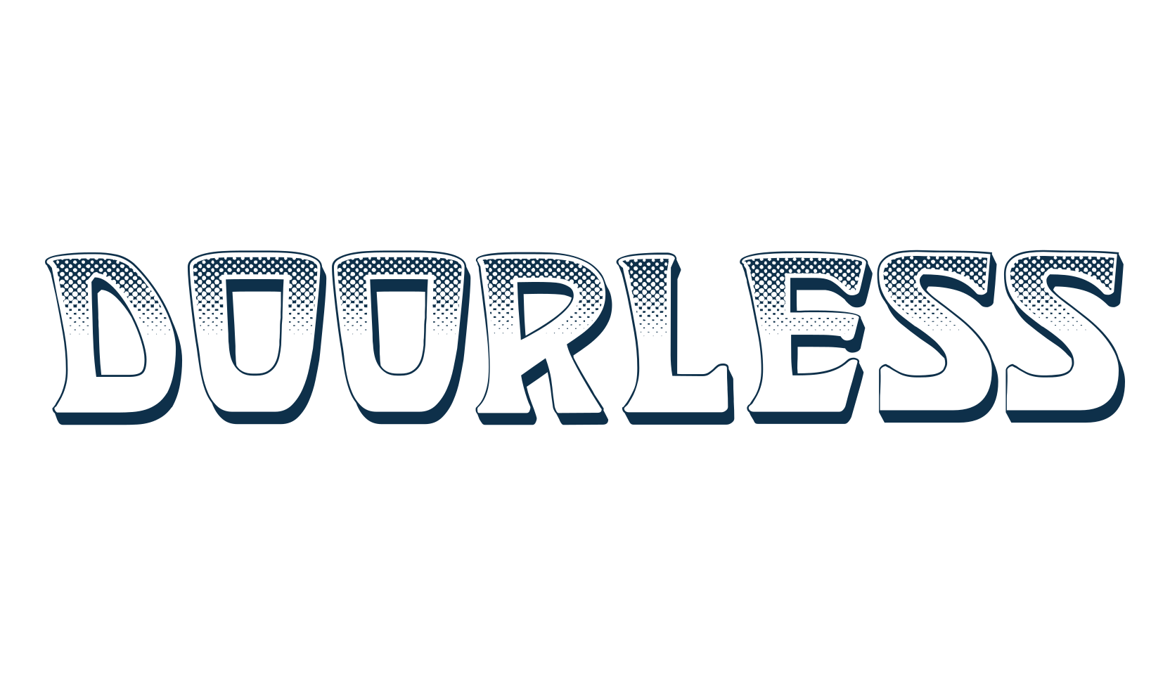 Doorless, fancy retro decorative font preview