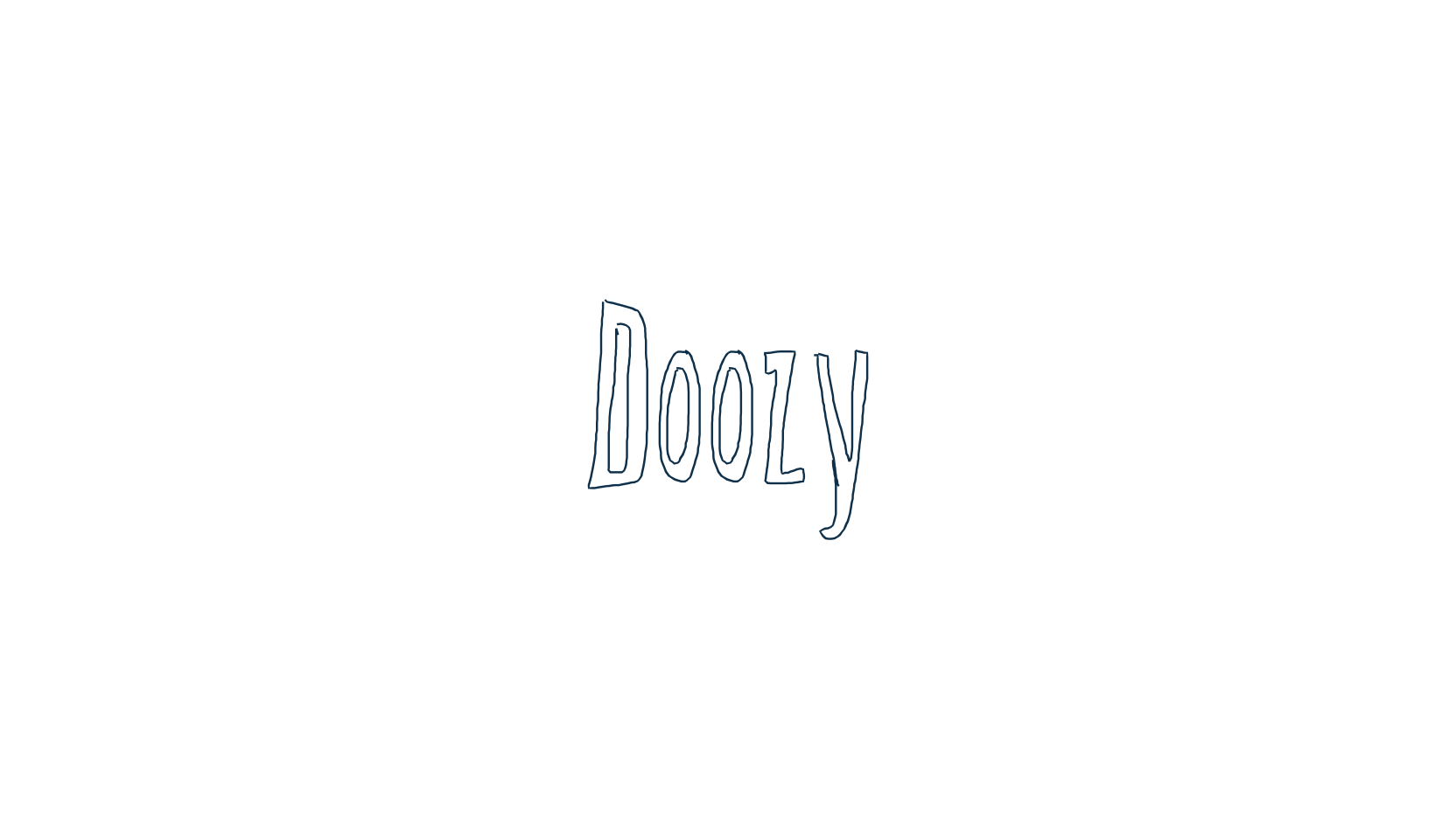 Doozy, fancy cartoon decorative font preview