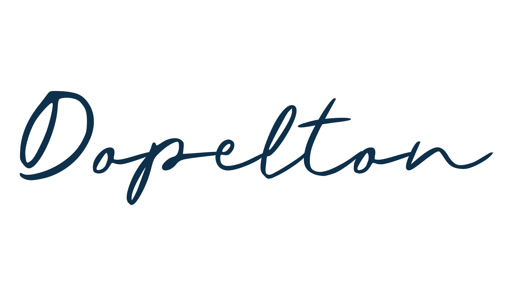 Dopelton, handwriting font preview