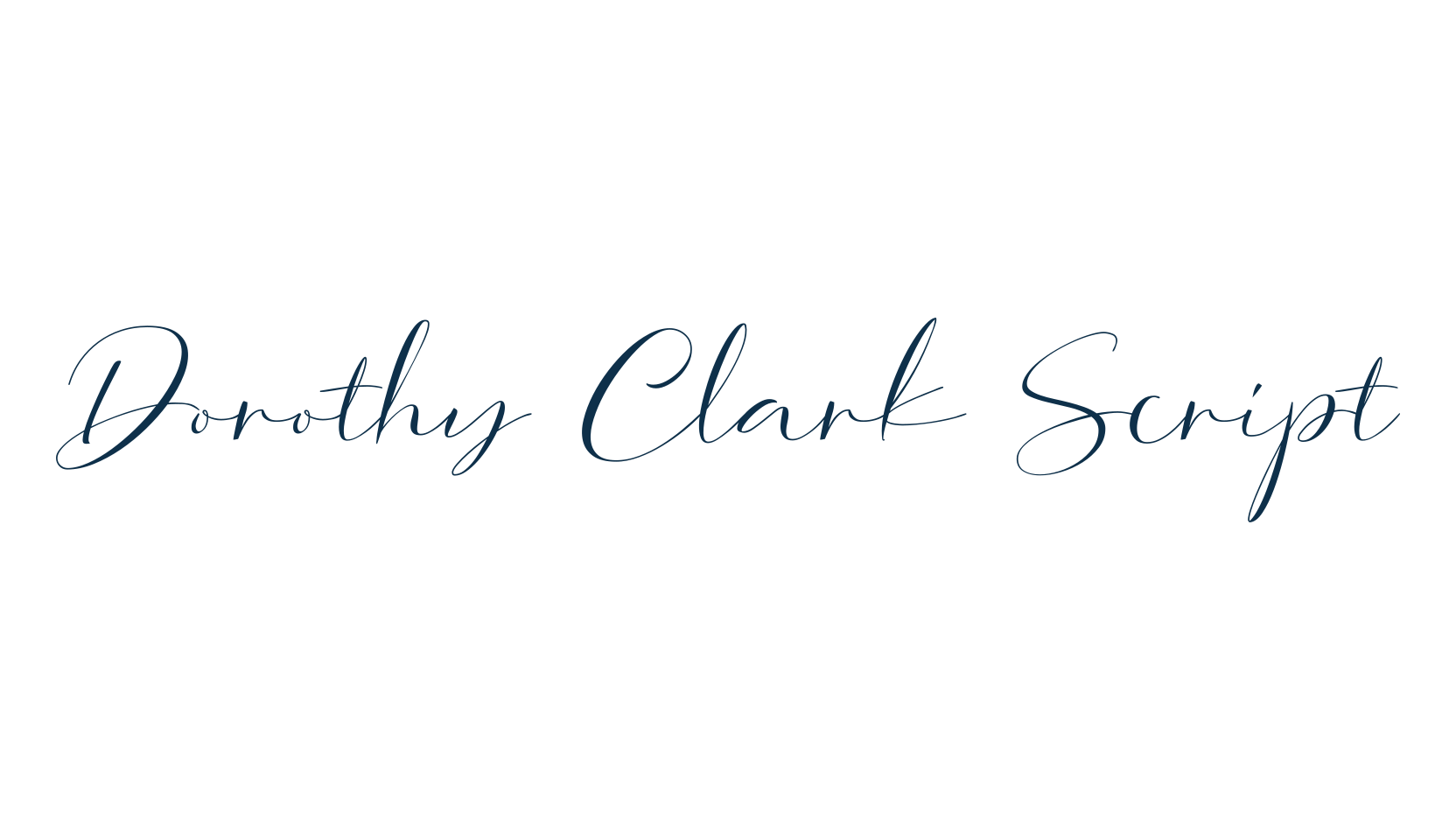 Dorothy Clark Script, script calligraphy fancy decorative font preview