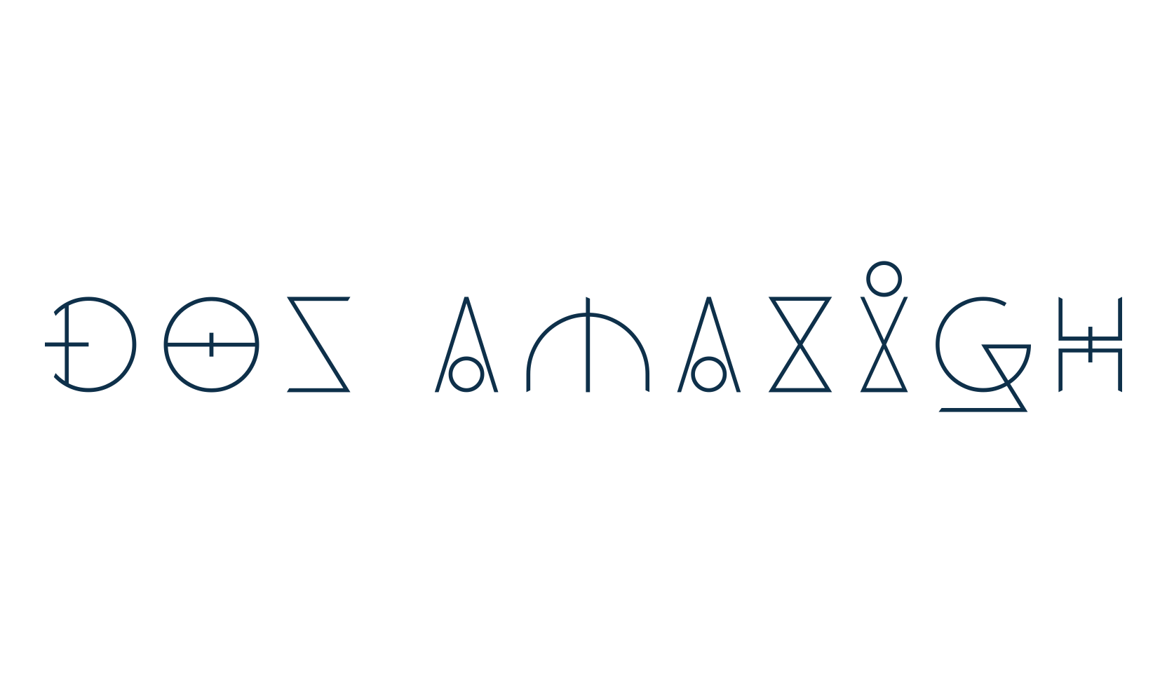 Dos Amazigh, fancy various decorative font preview