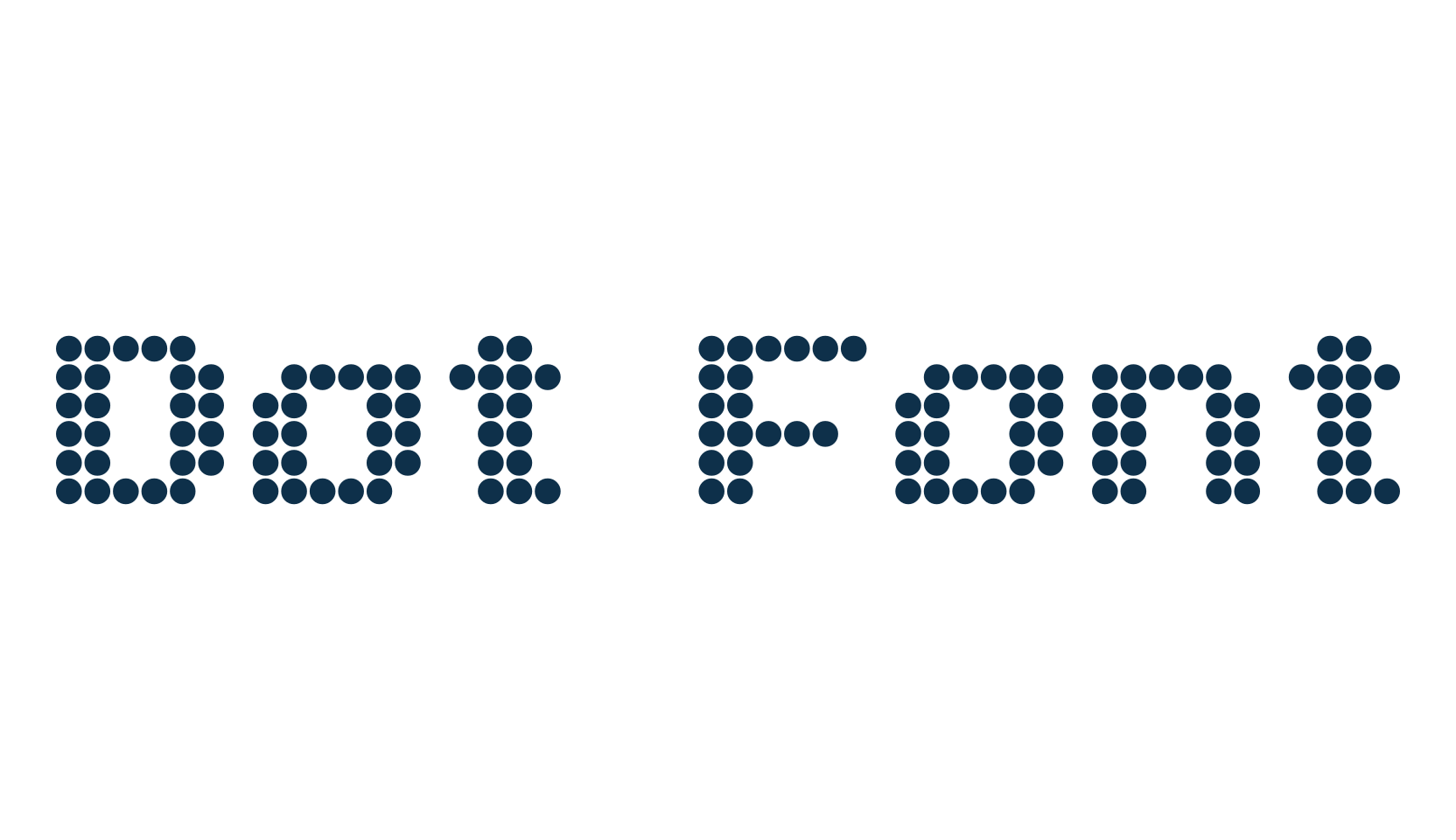 Dot Font, lcd font preview