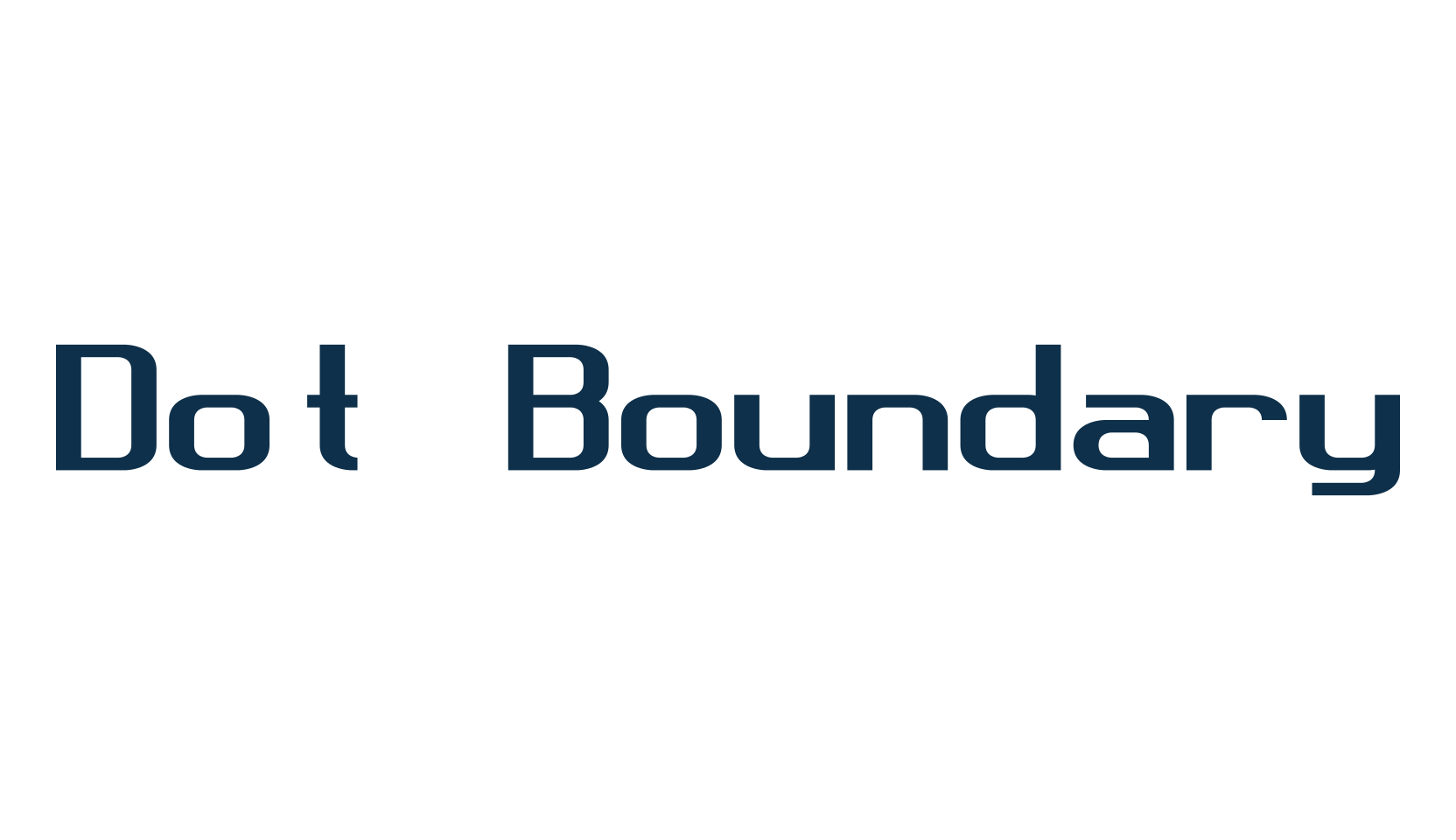 Dot Boundary, fancy various techno sci-fi font preview