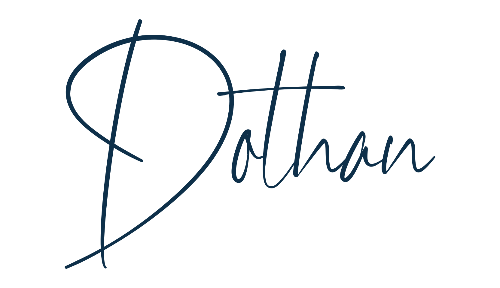 Dothan, handwriting font preview