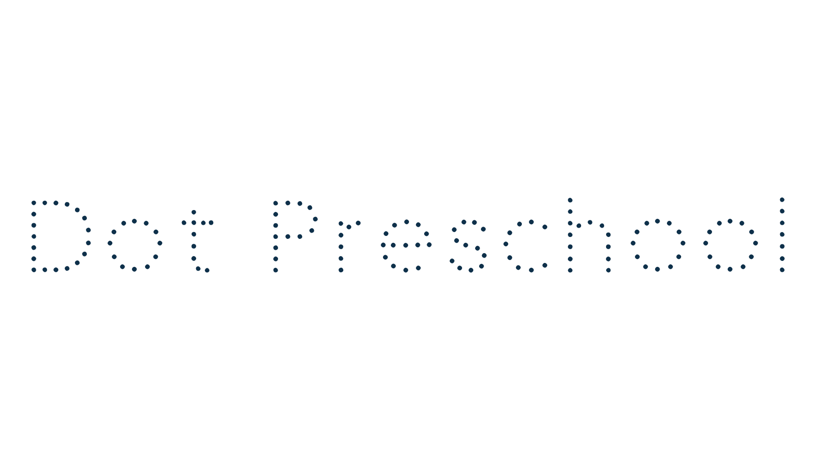 Dot Preschool, various font preview