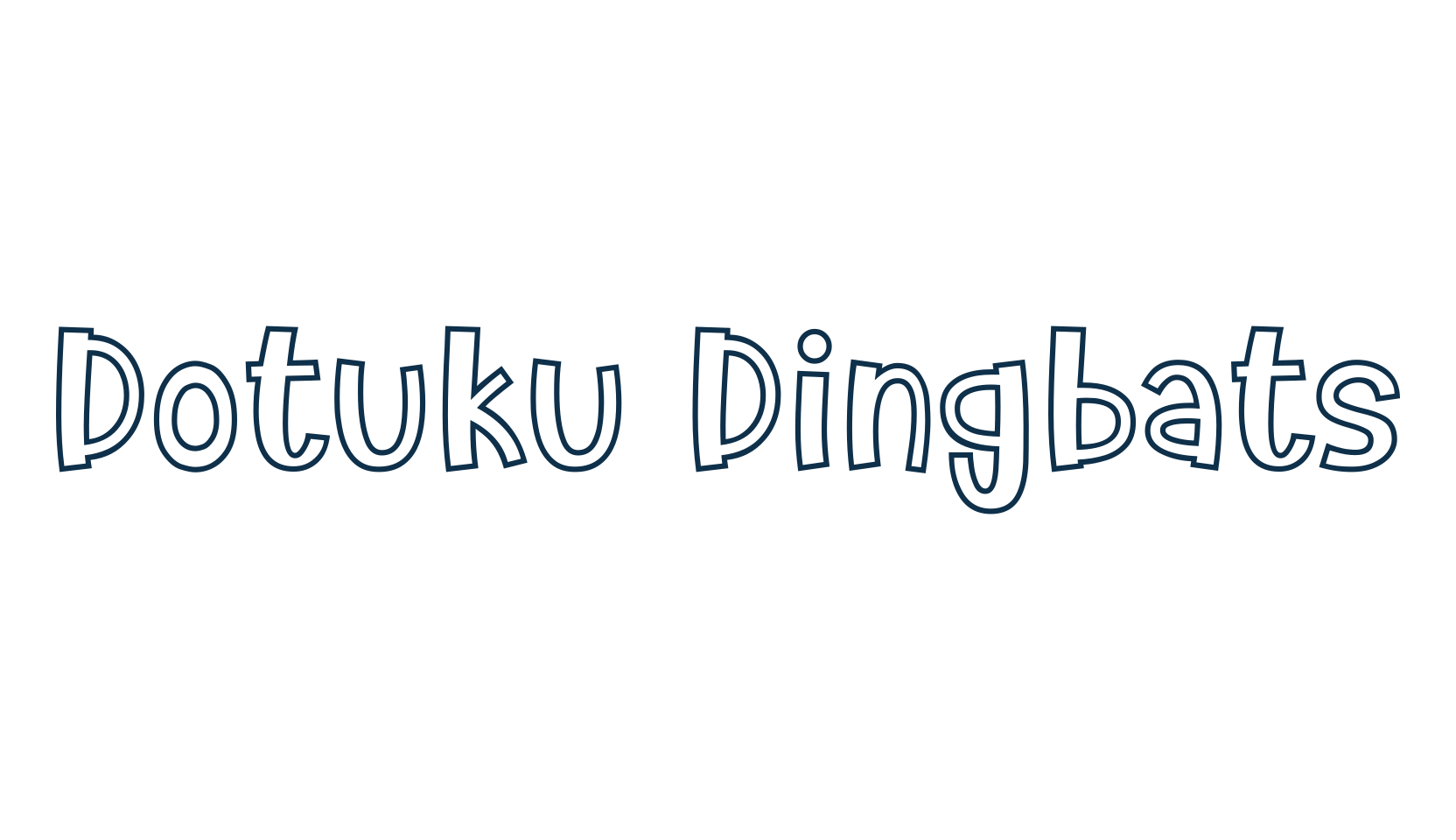 Dotuku Dingbats, display market font preview