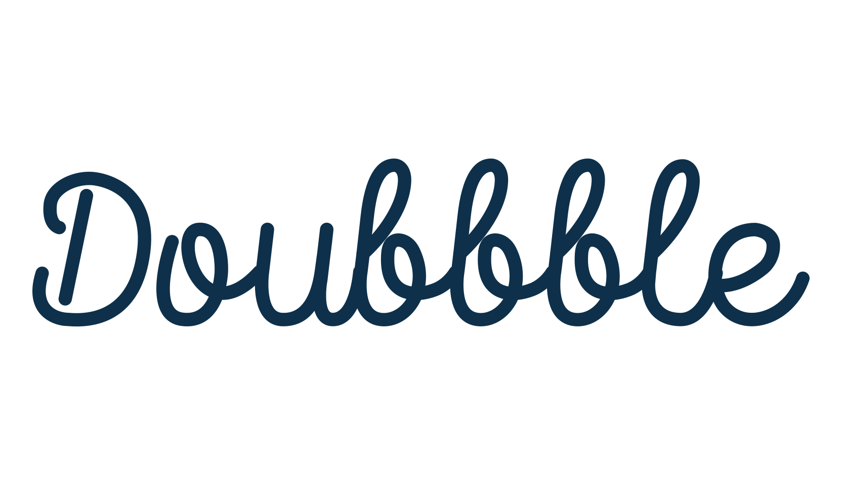 Doubbble, various font preview