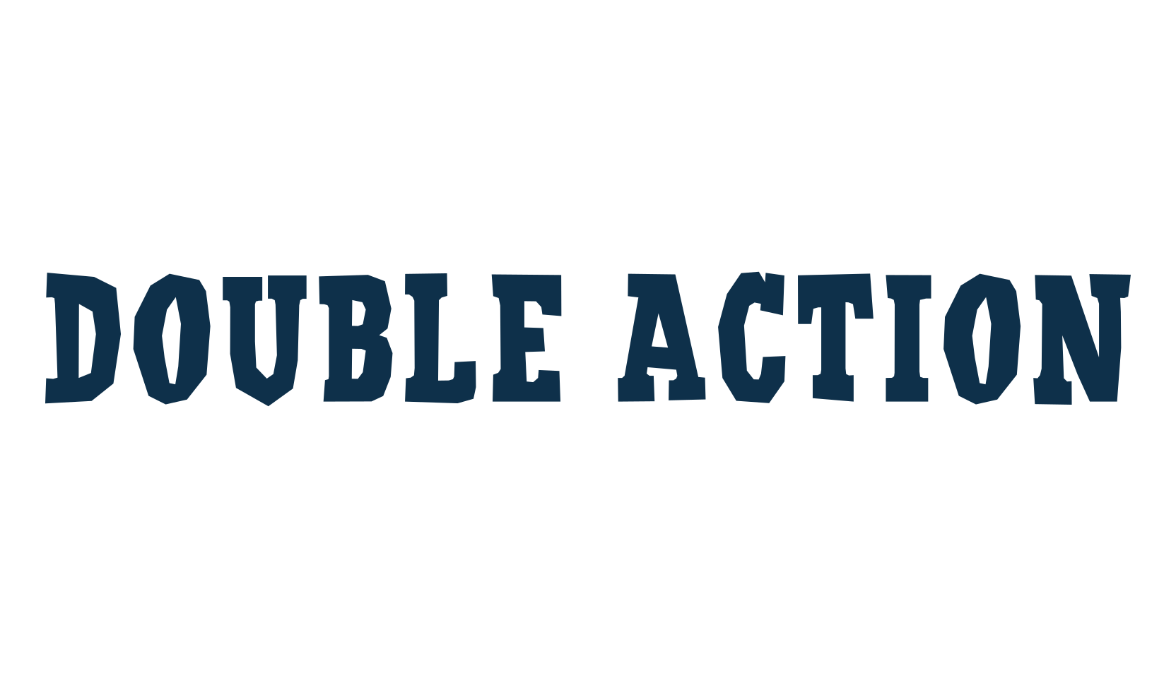 Double Action, fancy western decorative font preview