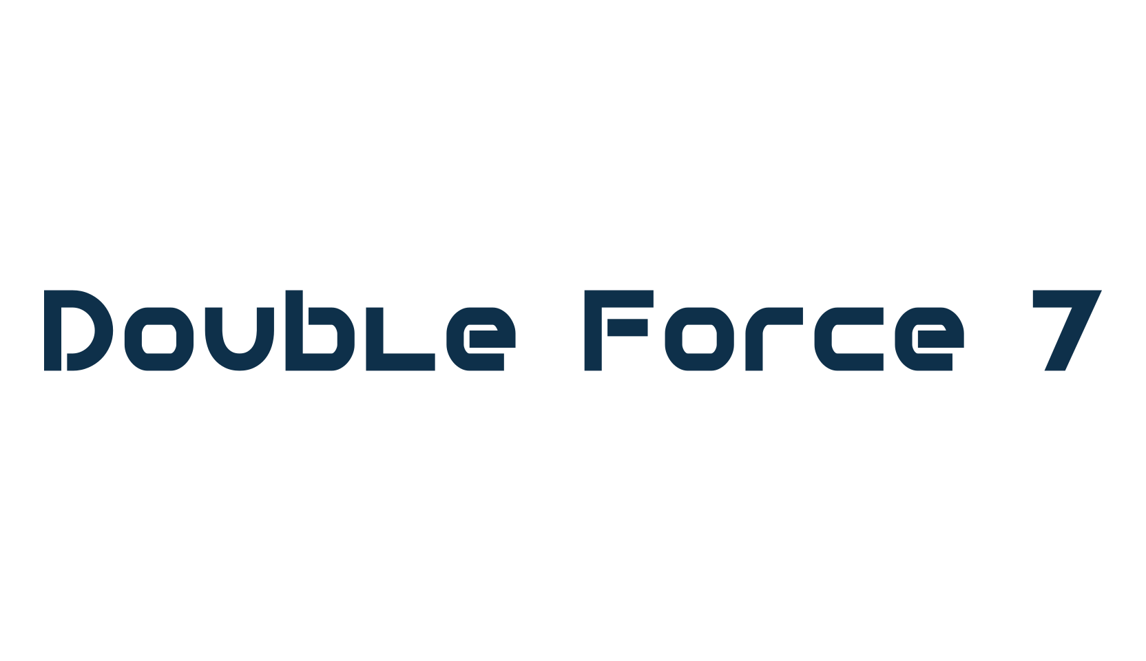 Double Force 7, various font preview