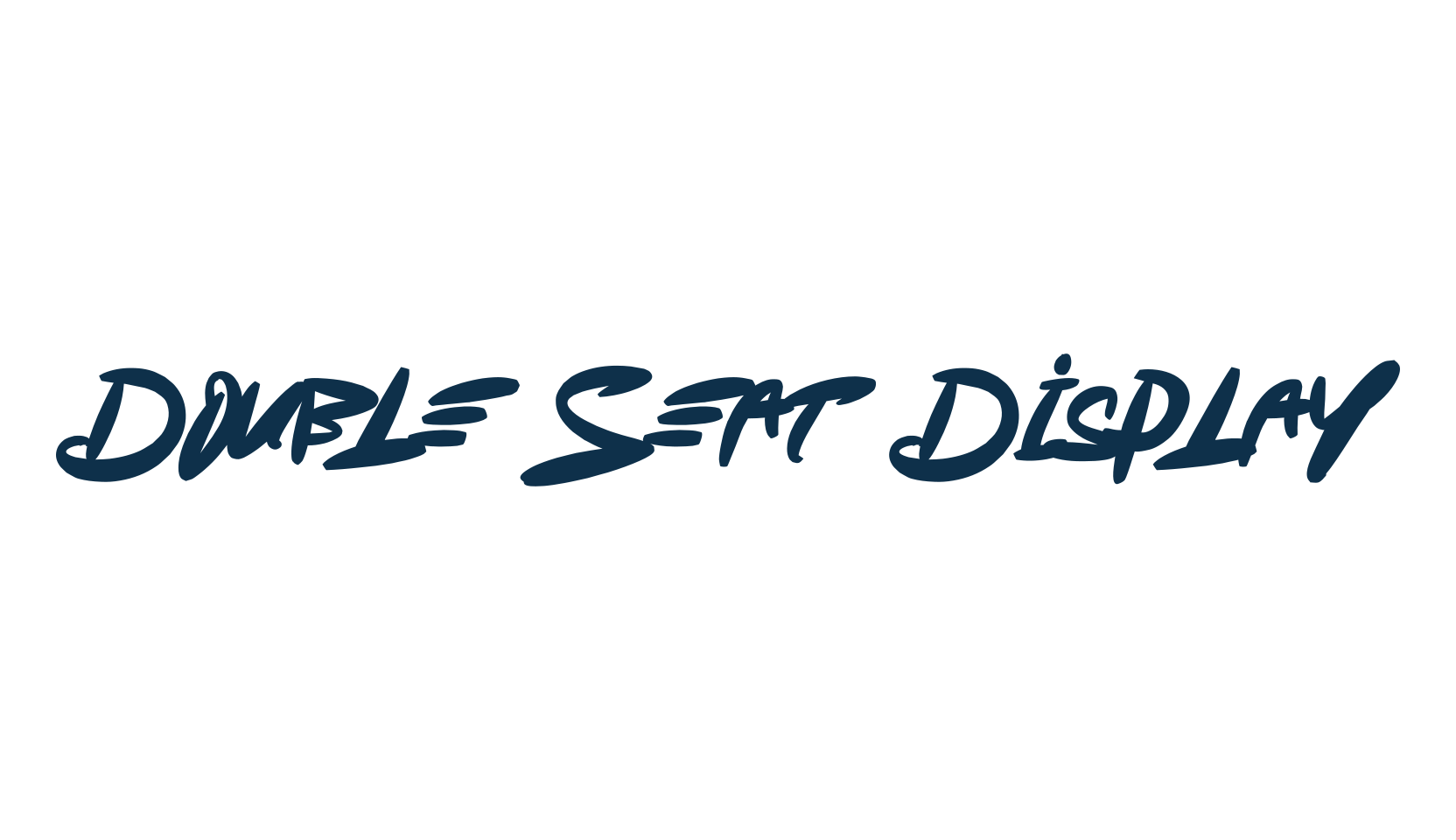 Double Seat Display, display market font preview
