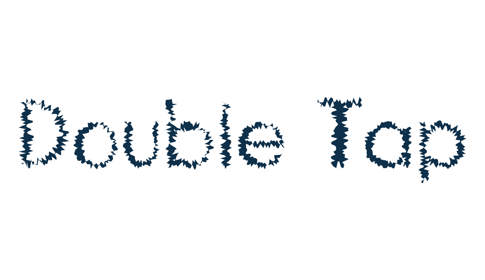 Double Tap, fancy various decorative font preview