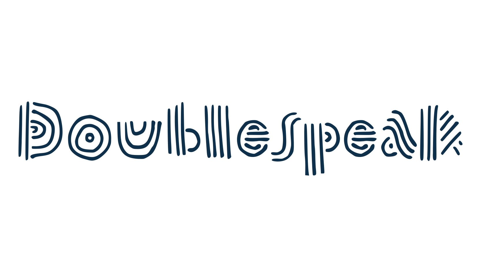 Doublespeak, groovy font preview