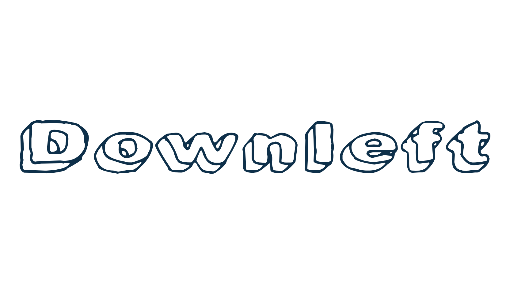 Downleft, fancy eroded decorative font preview