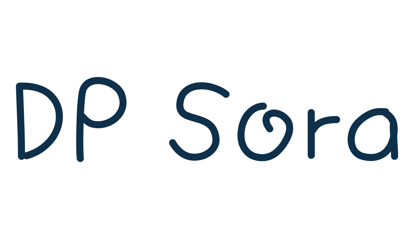 DP Sora, script handwritten fancy decorative calligraphy font preview