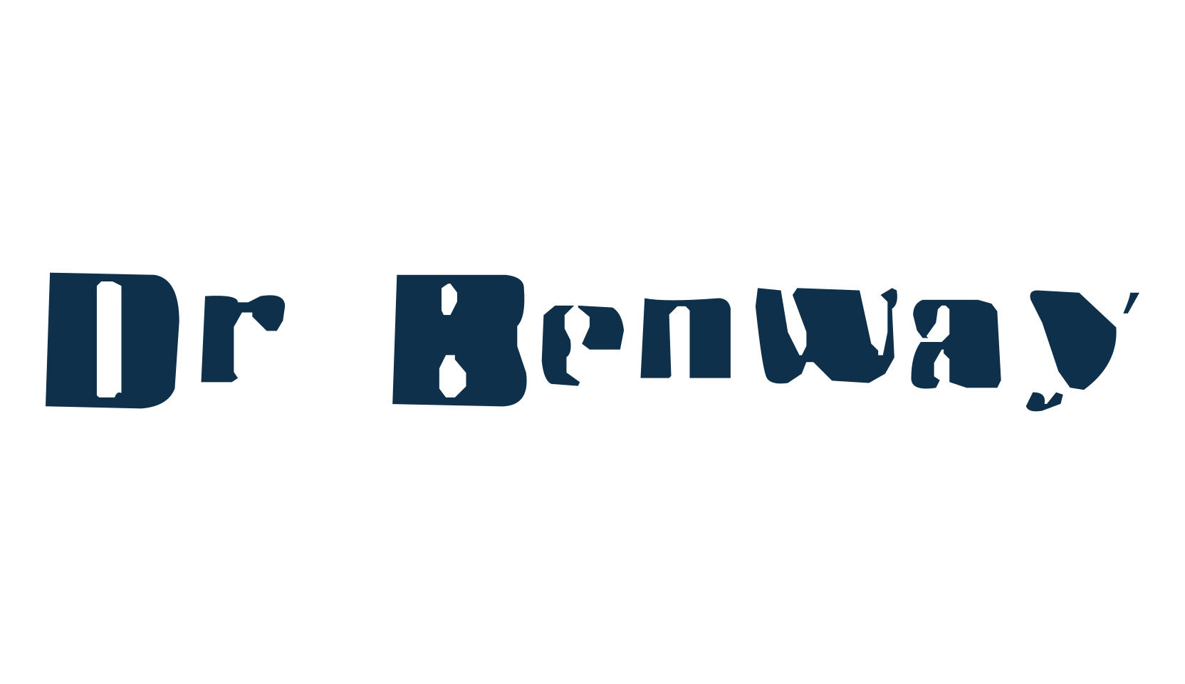Dr Benway, fancy destroy decorative font preview