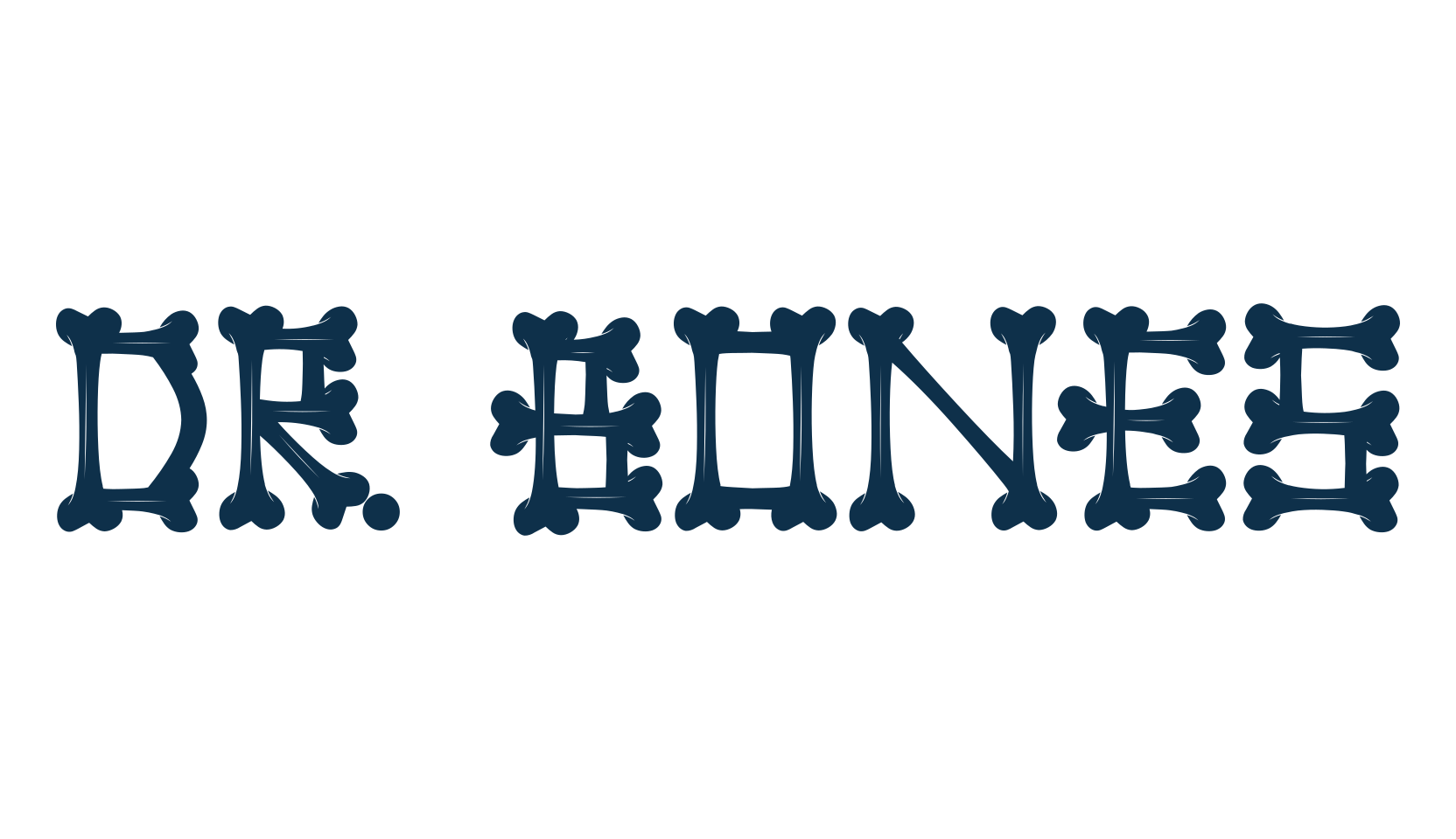 Dr. Bones, decorative font preview