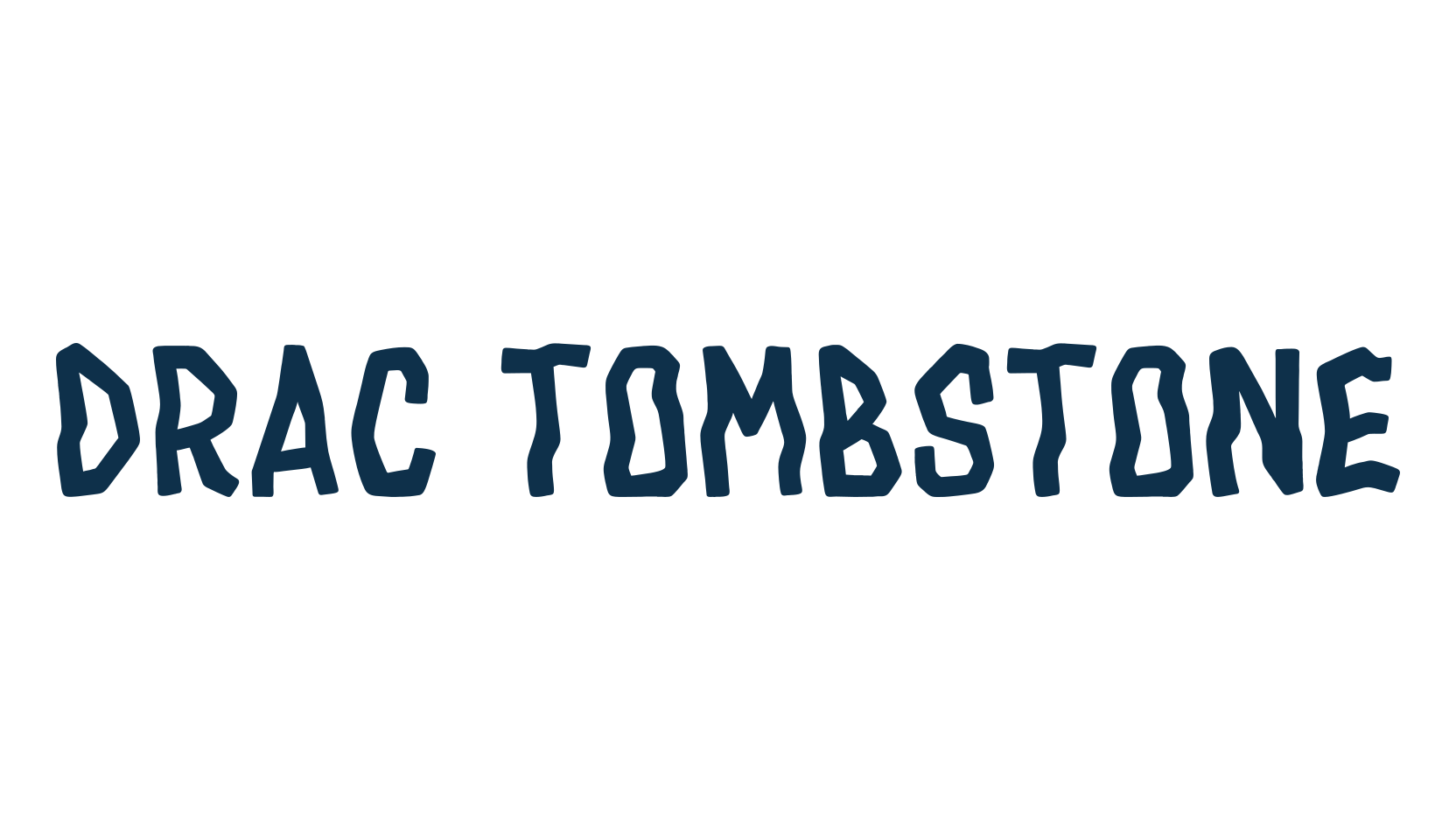 Drac Tombstone, display market font preview