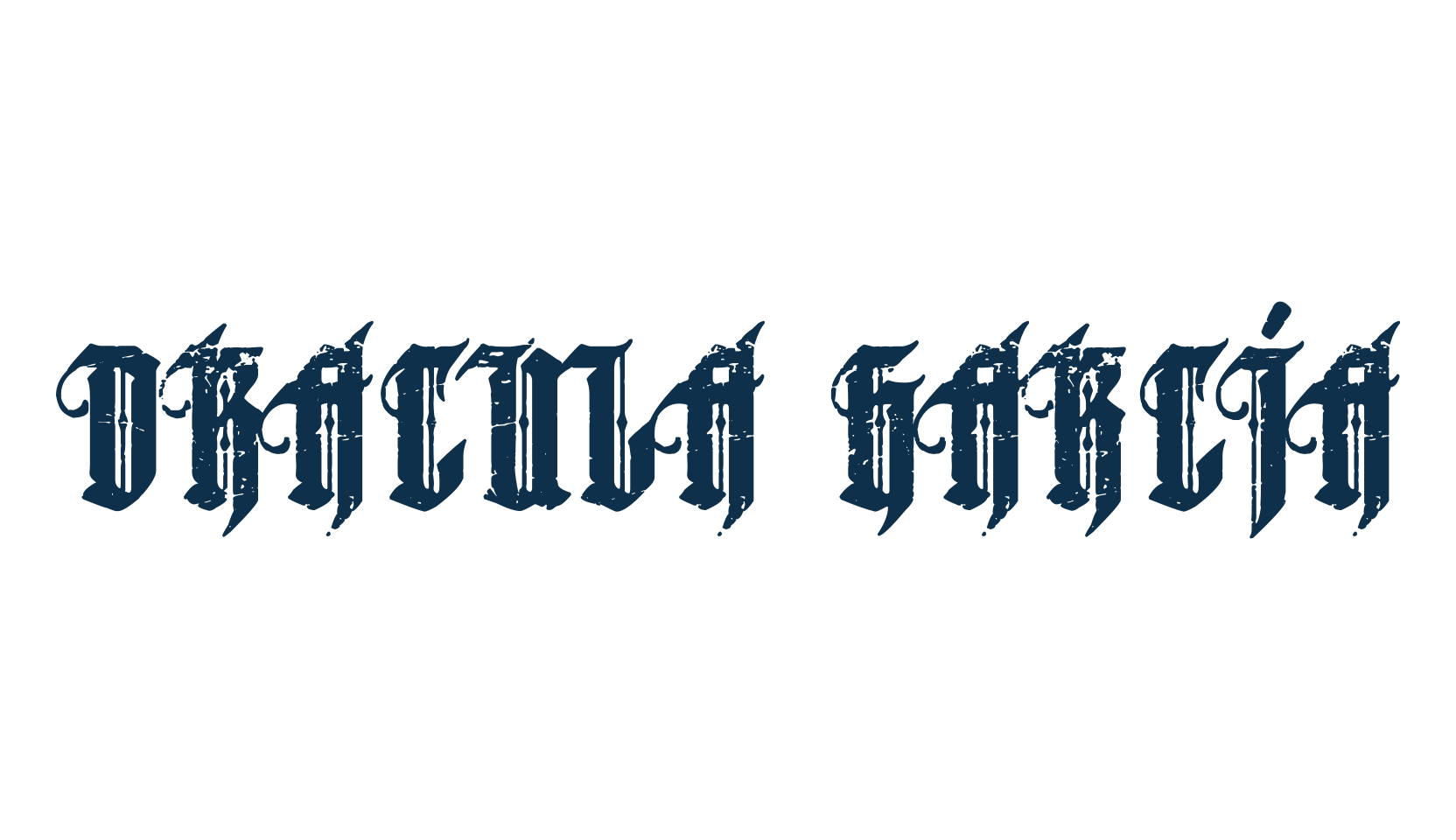 Dracula García, modern font preview