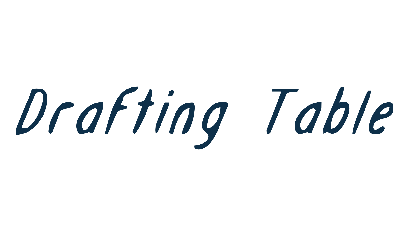 Drafting Table, fancy cartoon decorative comic font preview