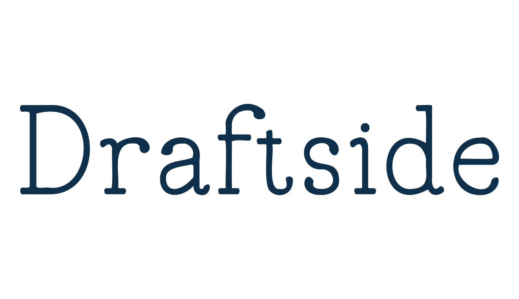Draftside, typewriter font preview