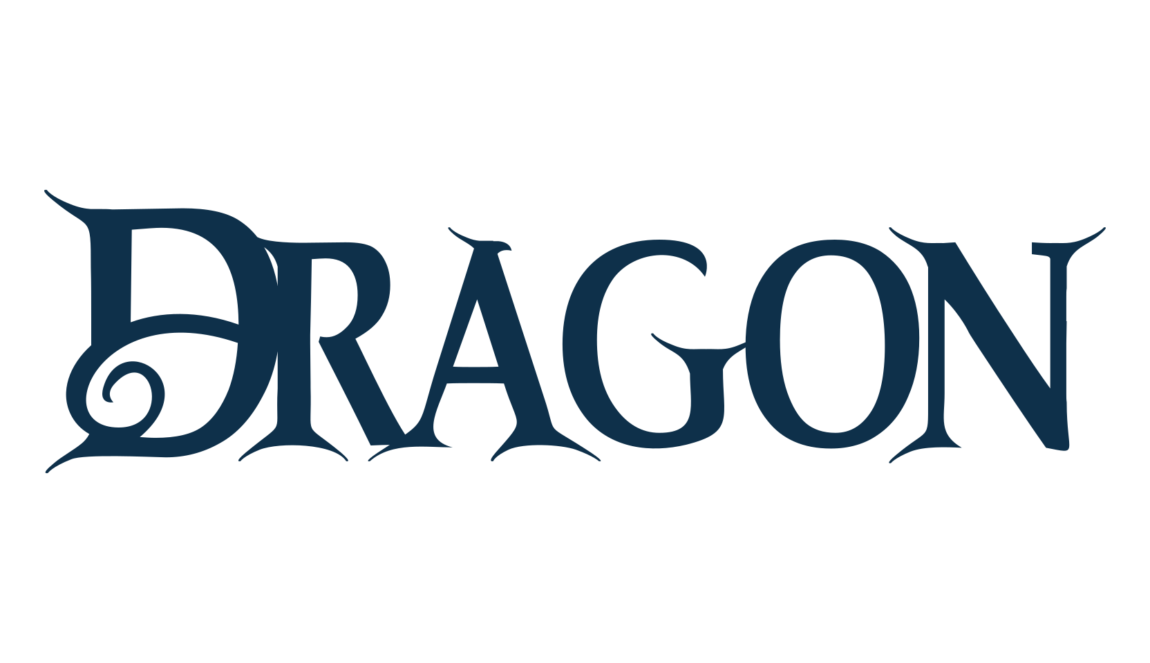 Dragon (dragon-3), modern font preview