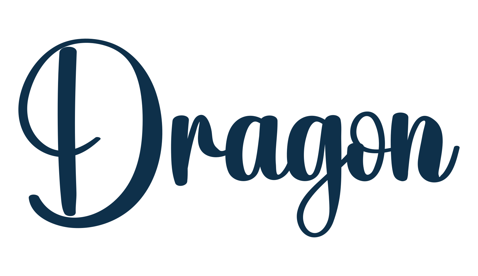Dragon (dragon-4), script calligraphy fancy decorative font preview