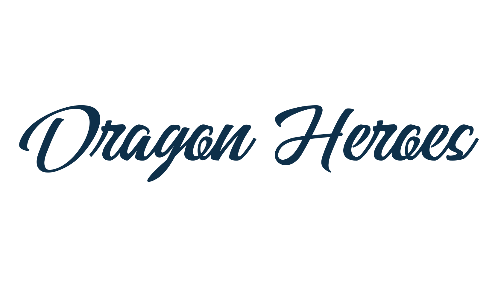 Dragon Heroes, fancy decorative font preview