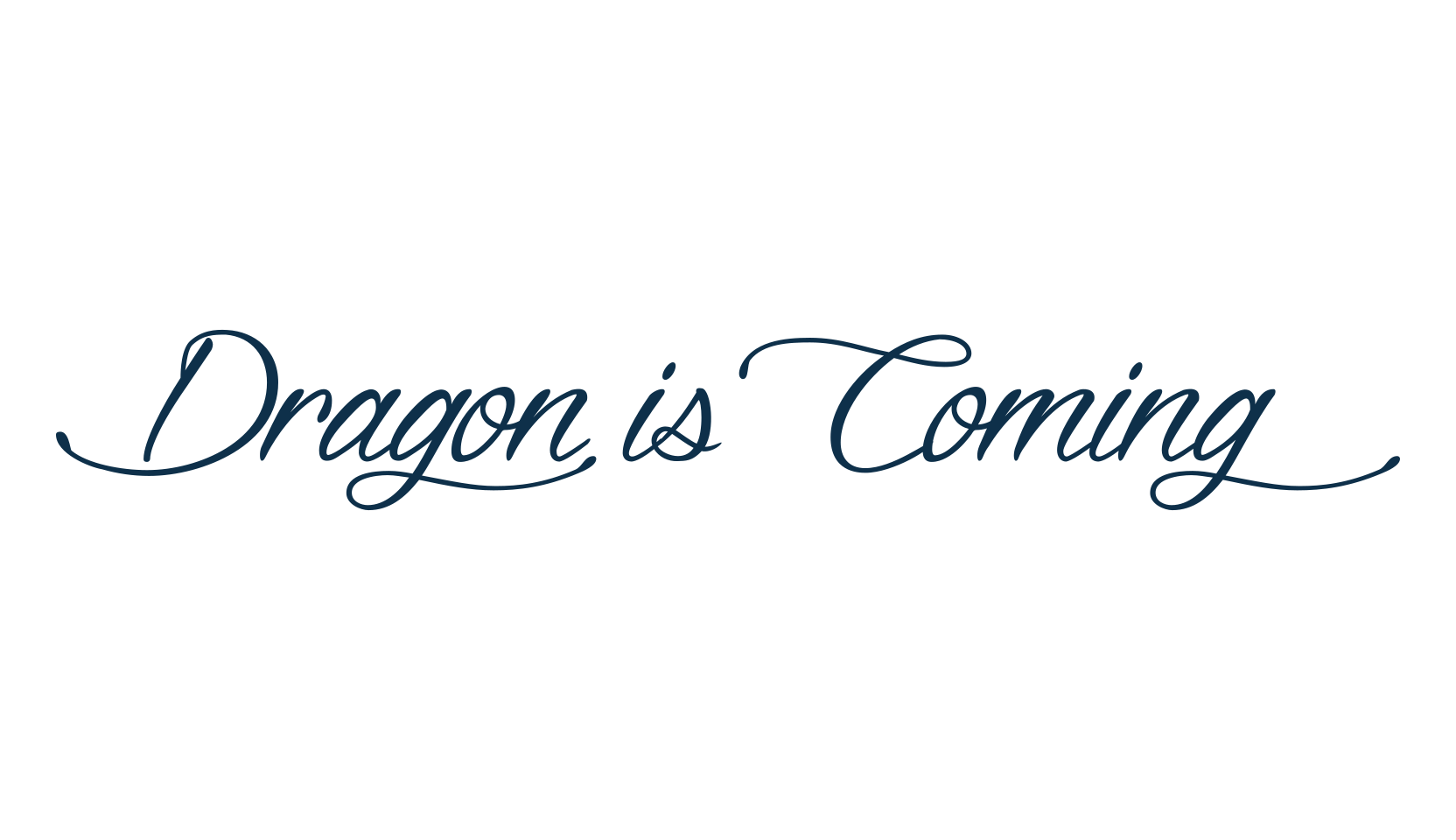 Dragon is Coming, script calligraphy fancy decorative font preview