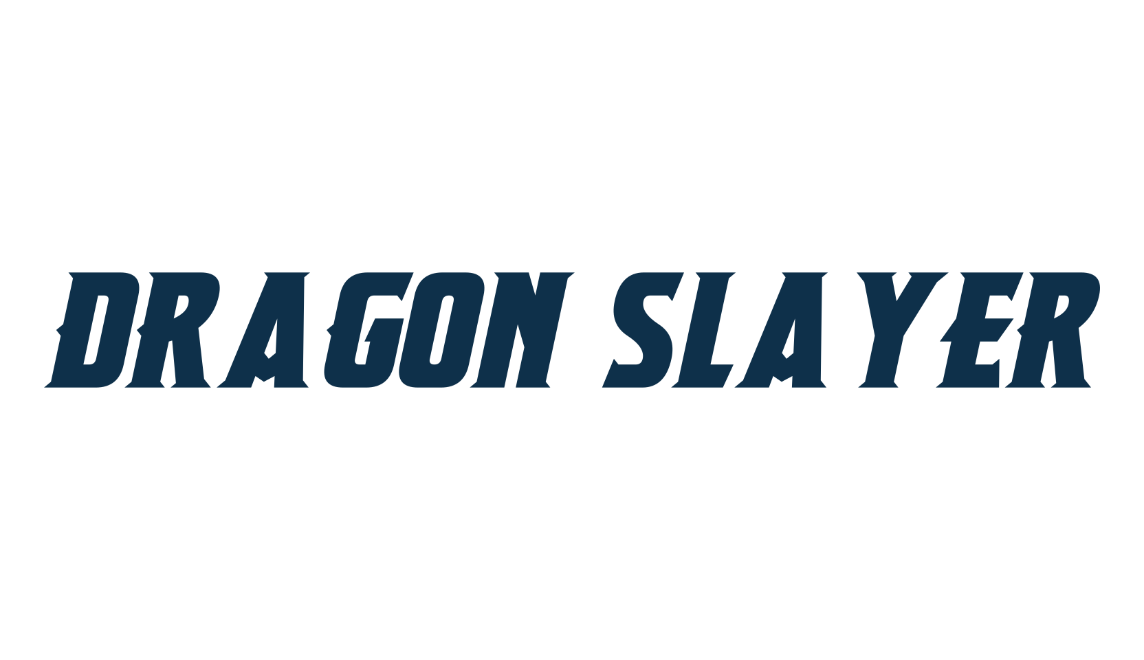 Dragon Slayer, gothic modern font preview