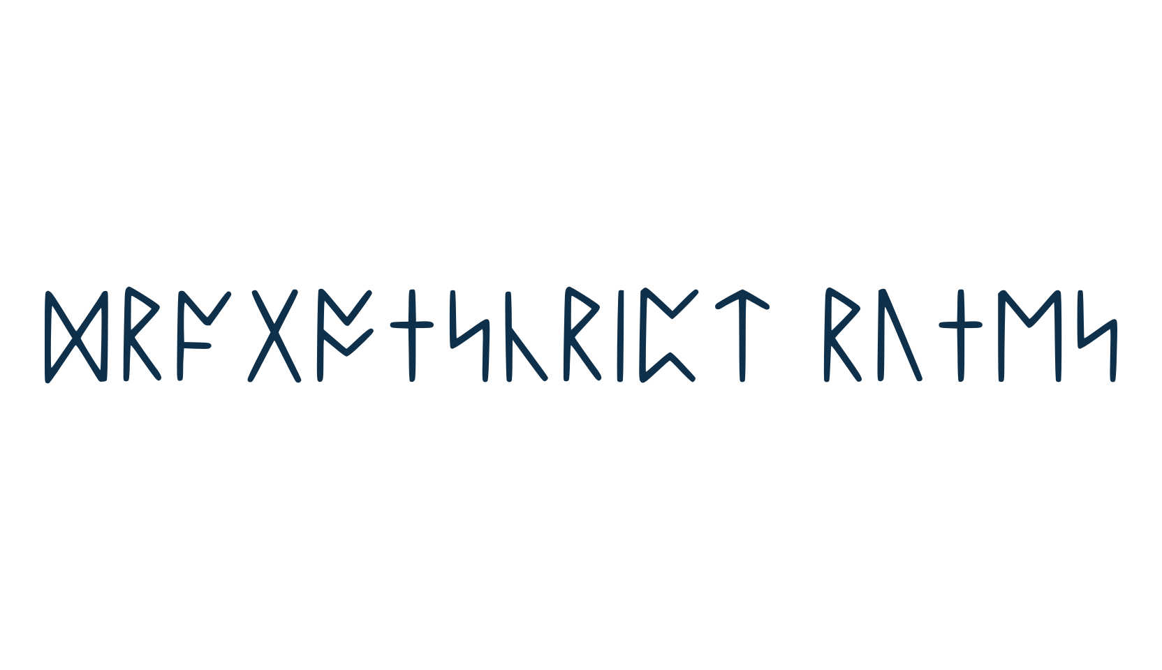 Dragonscript Runes, fancy decorative font preview