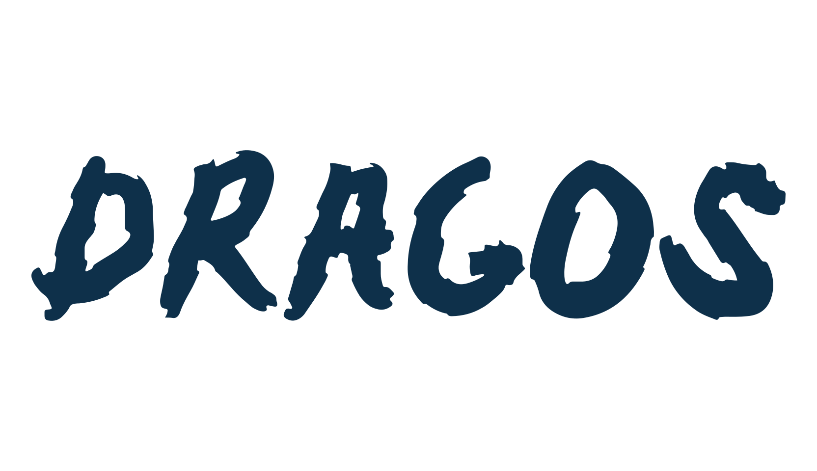 Dragos, script brush fancy decorative calligraphy font preview