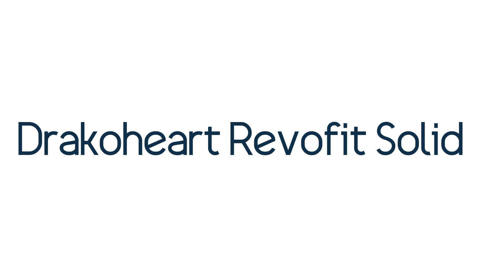 Drakoheart Revofit Solid, basic sans serif font preview