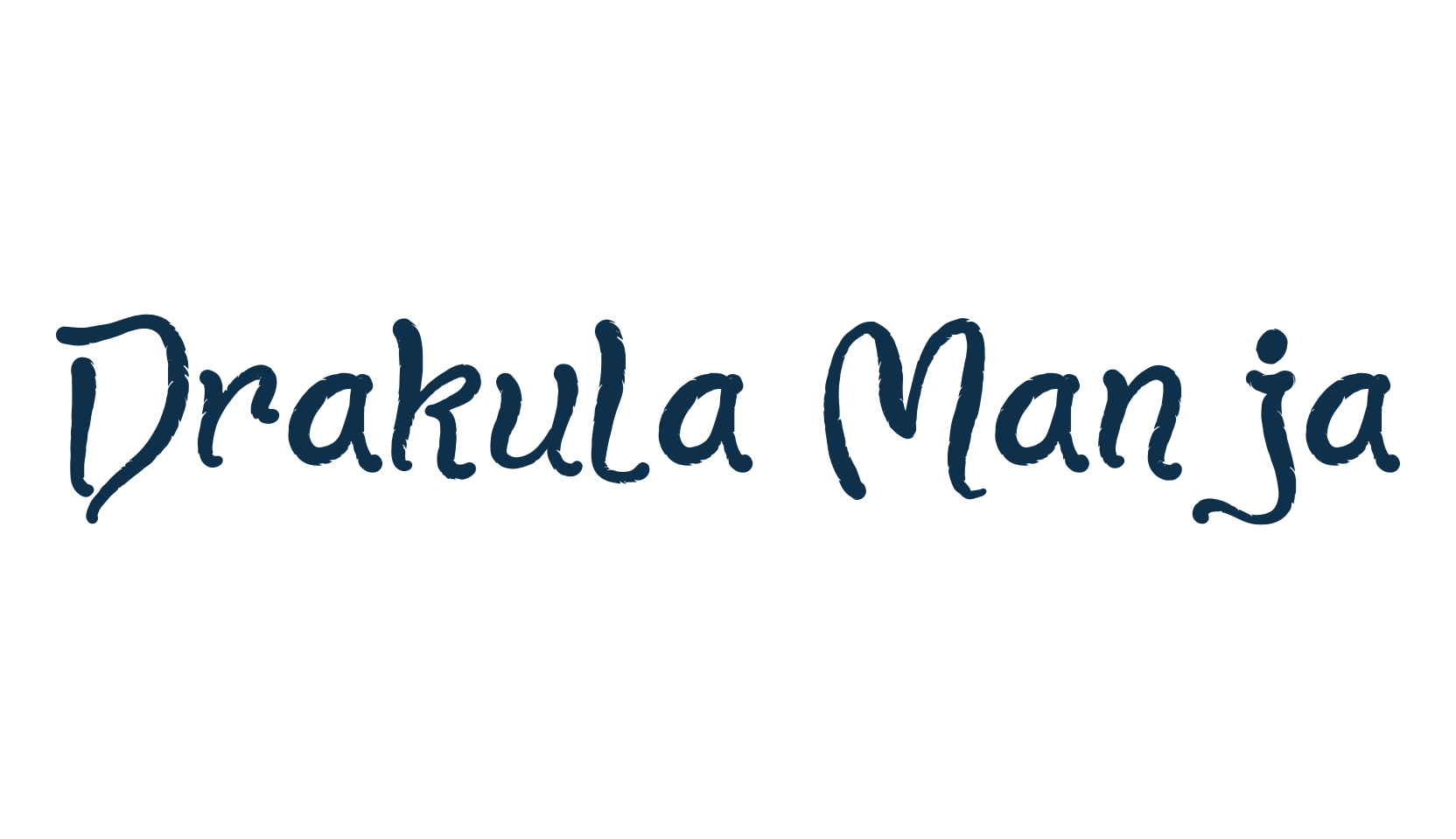 Drakula Manja, fancy decorative font preview