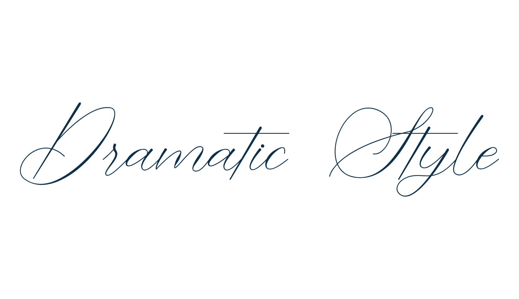 Dramatic Style, handwriting font preview
