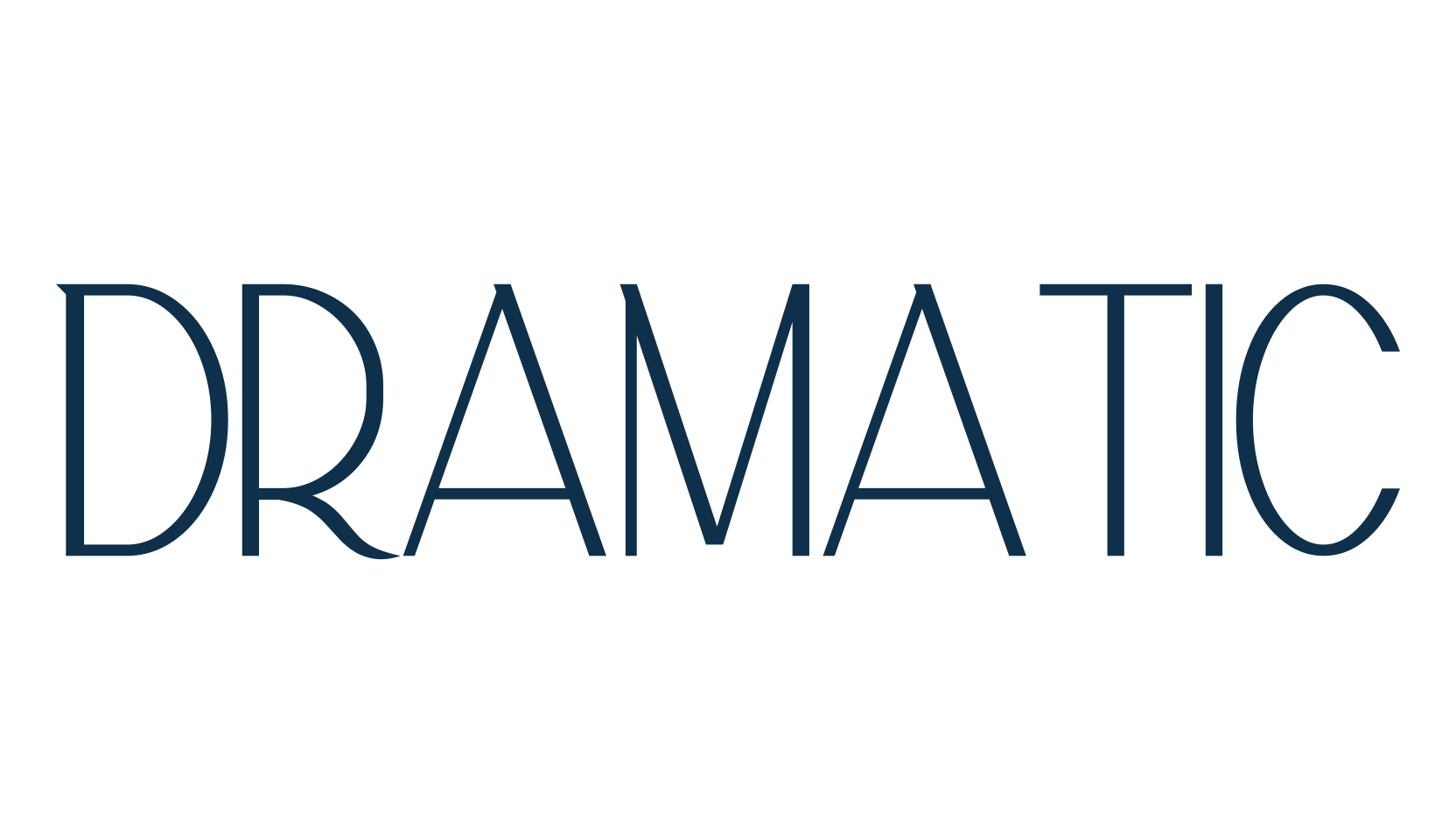 Dramatic, various font preview