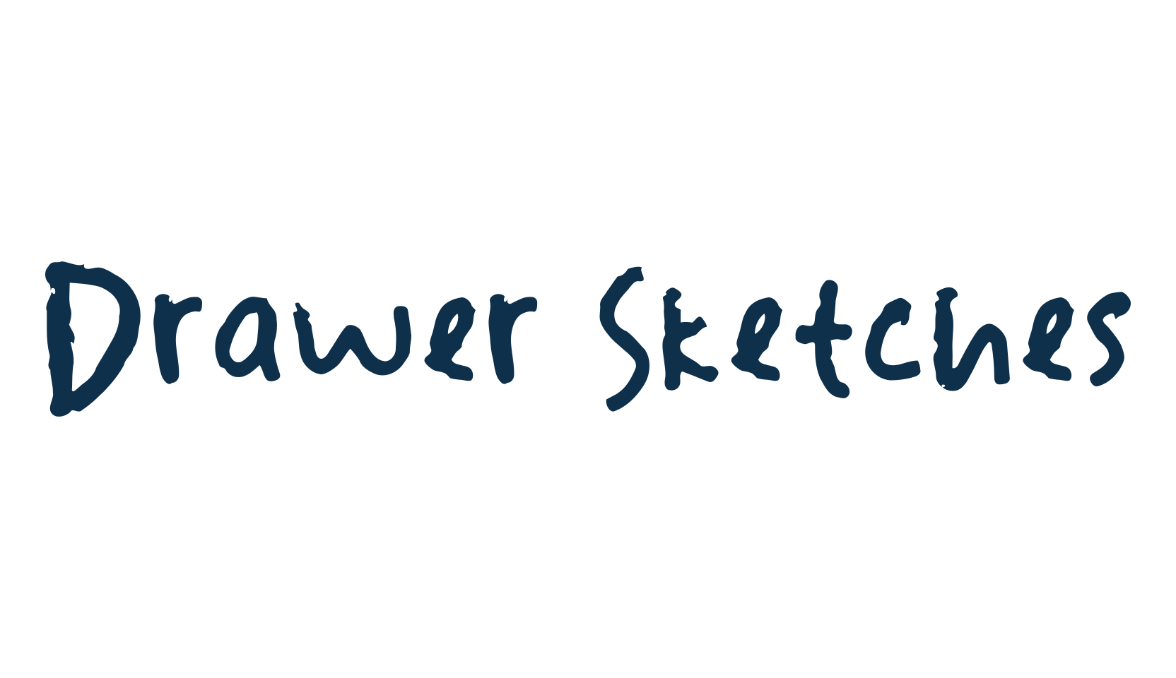 Drawer Sketches, script handwritten fancy decorative calligraphy font preview