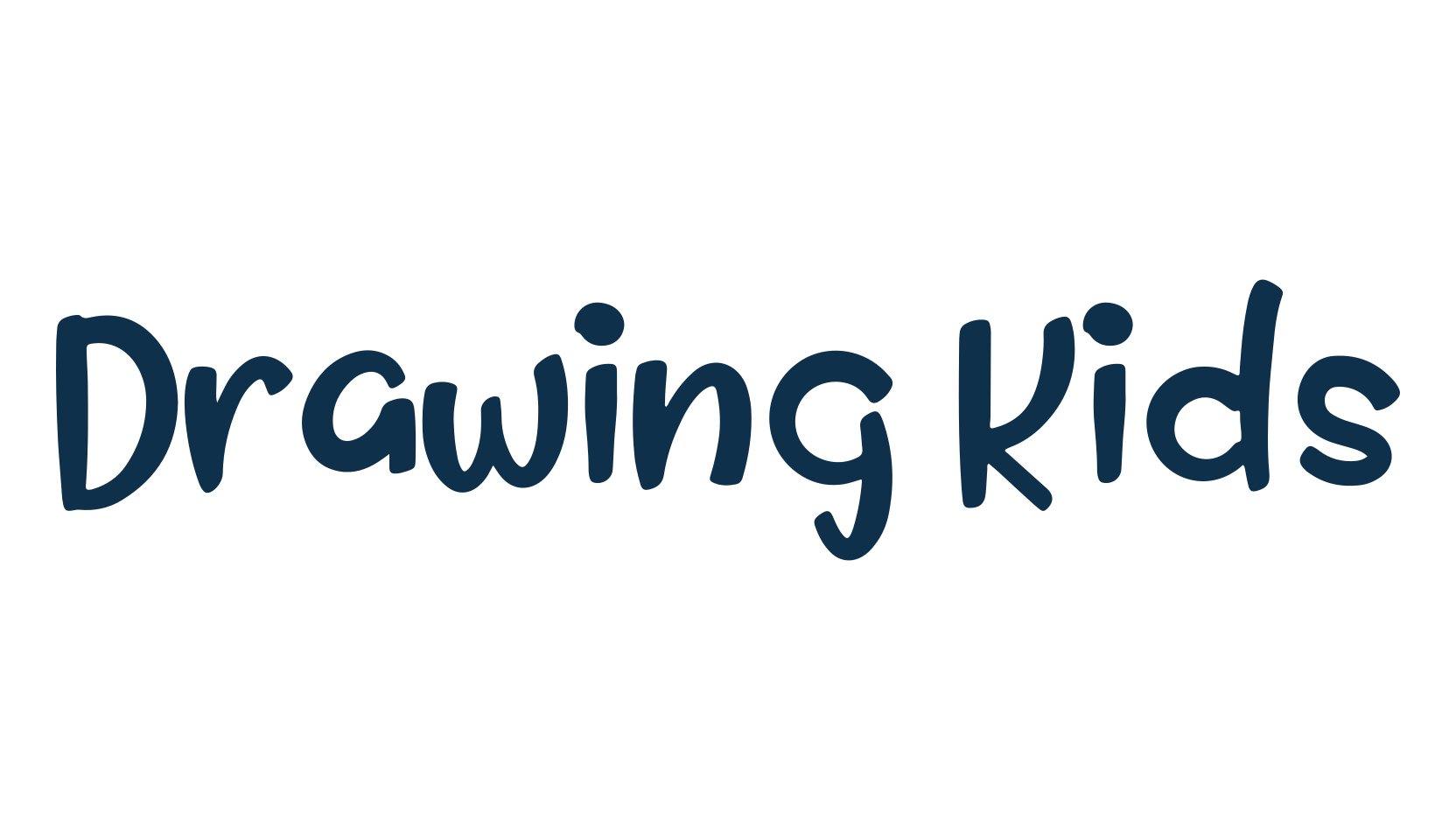 Drawing Kids, fancy cartoon decorative font preview