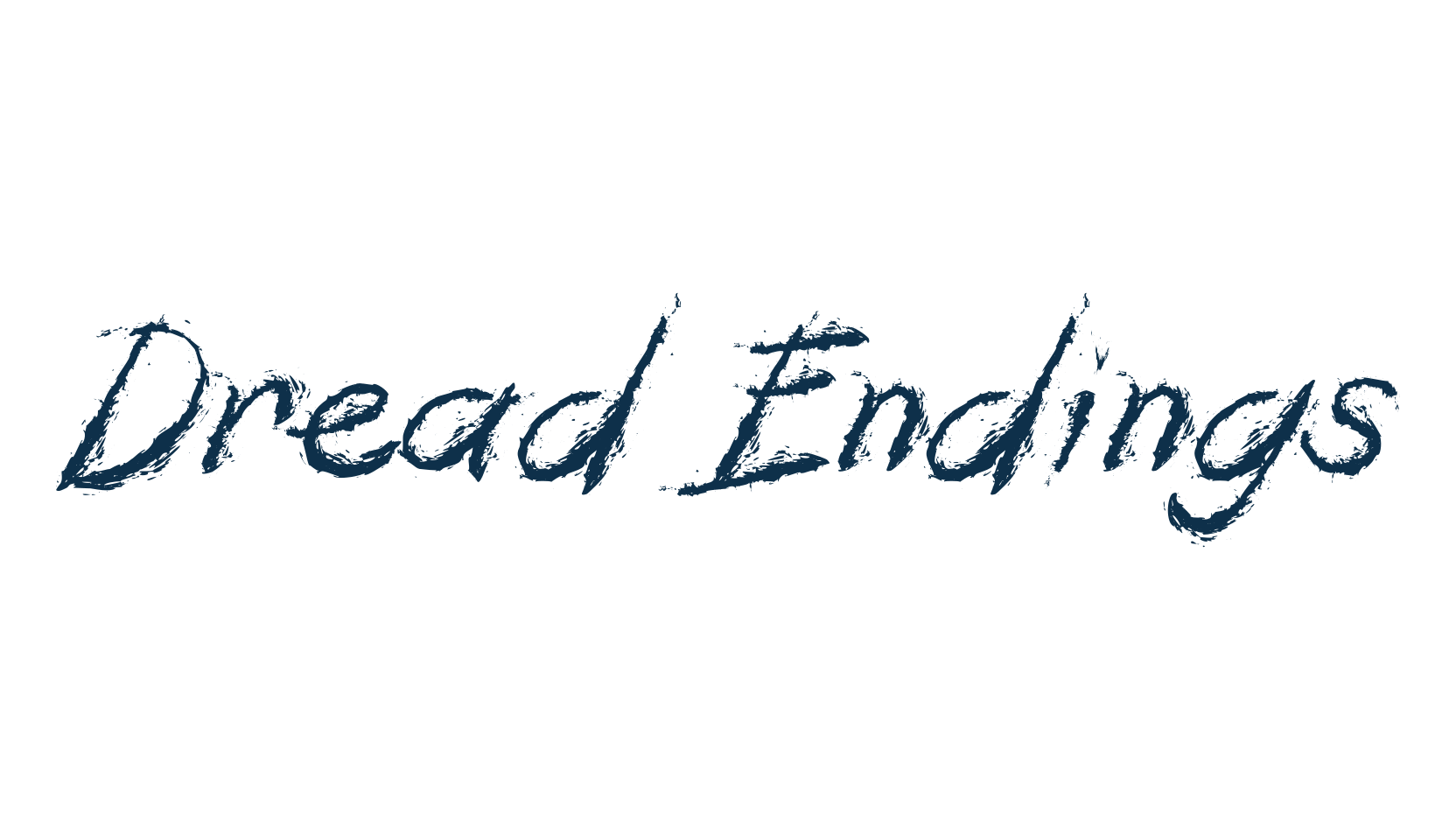 Dread Endings, script brush fancy decorative calligraphy font preview