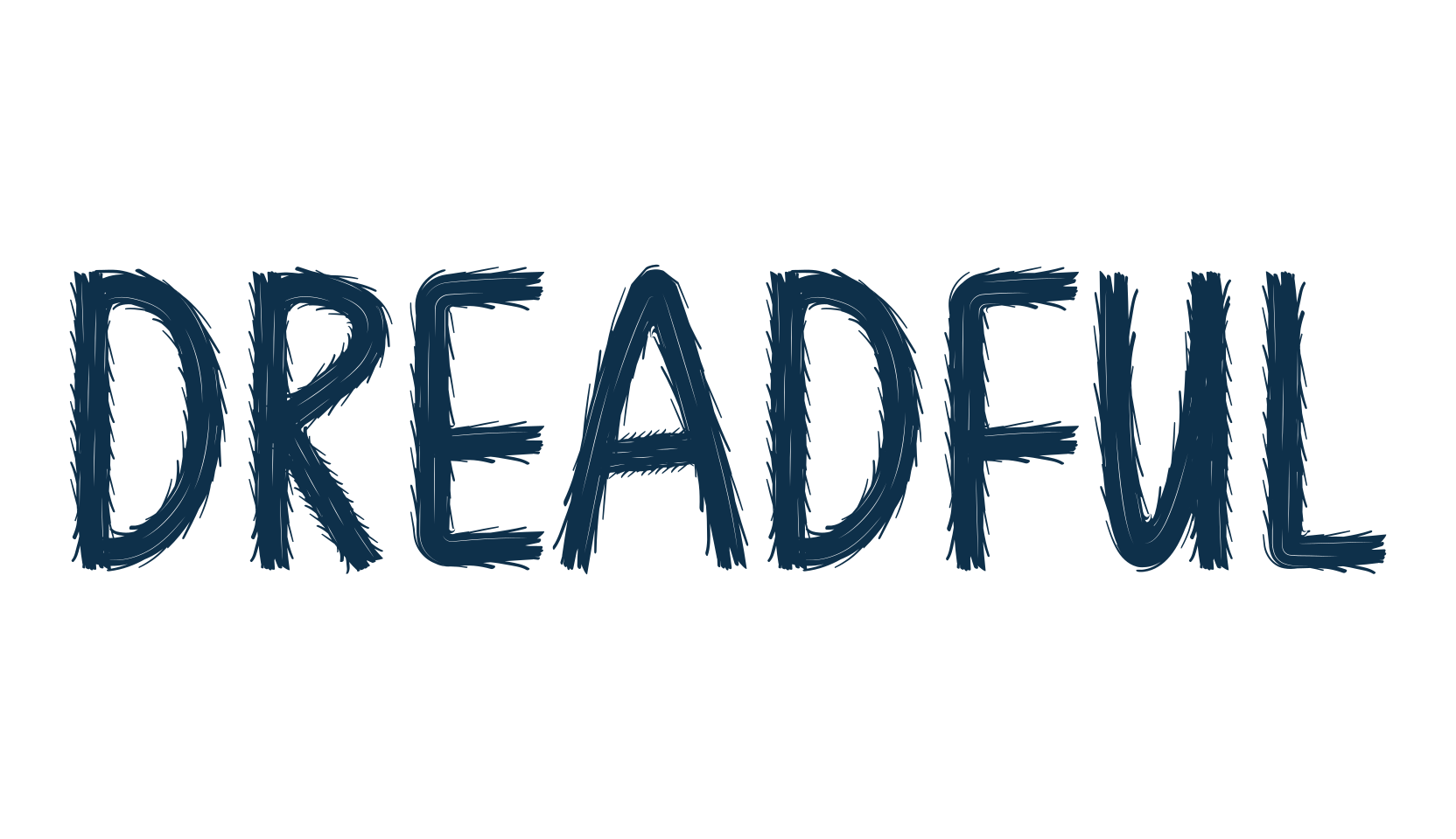 Dreadful, holiday halloween fancy decorative horror font preview