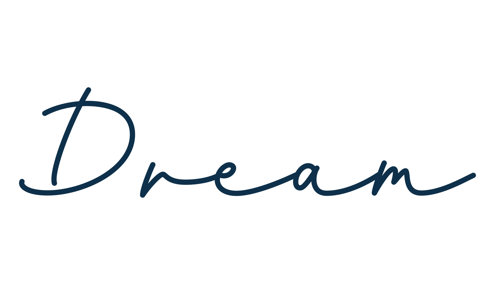 Dream, script handwritten fancy decorative calligraphy font preview