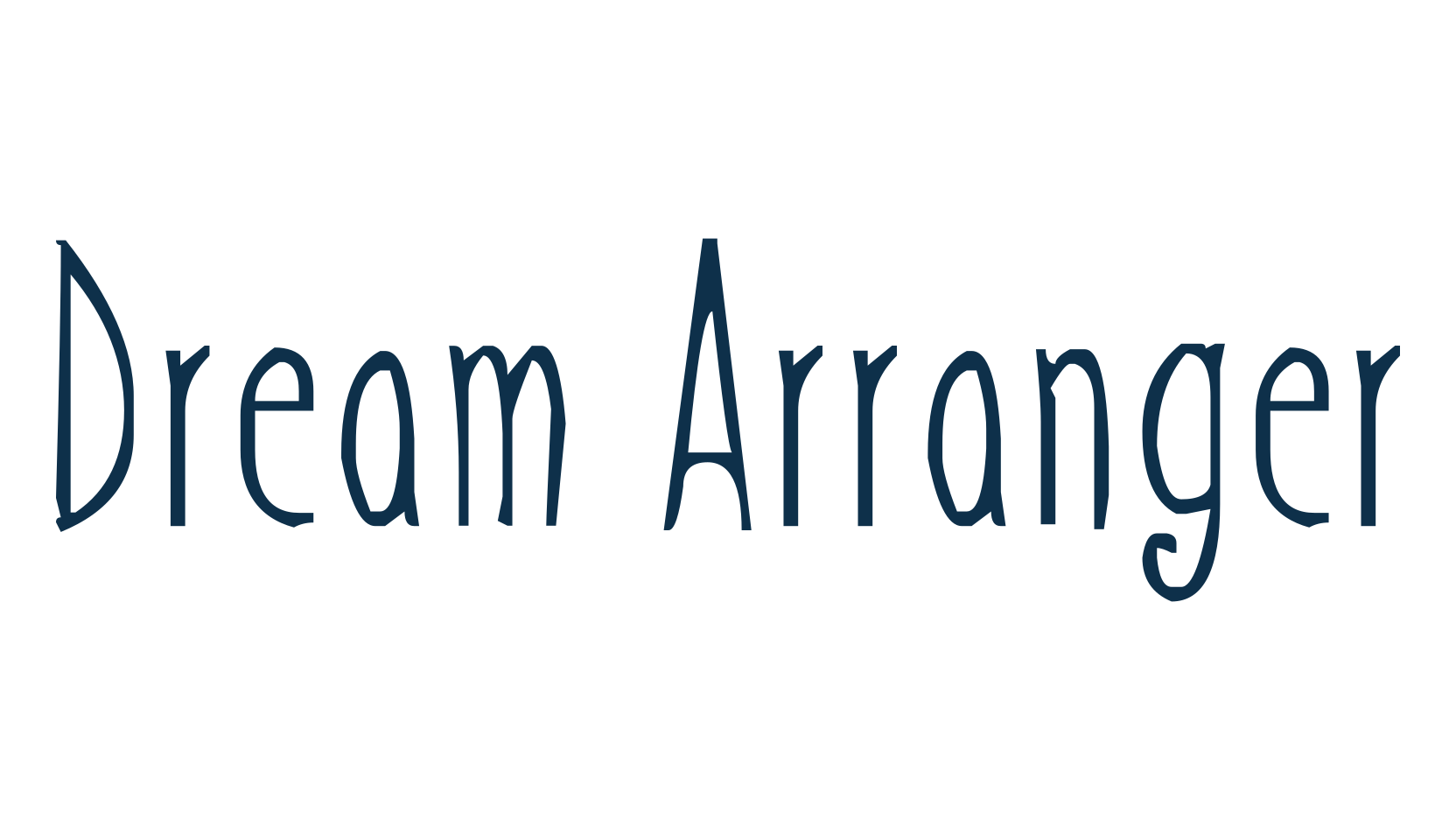 Dream Arranger, fancy various decorative font preview