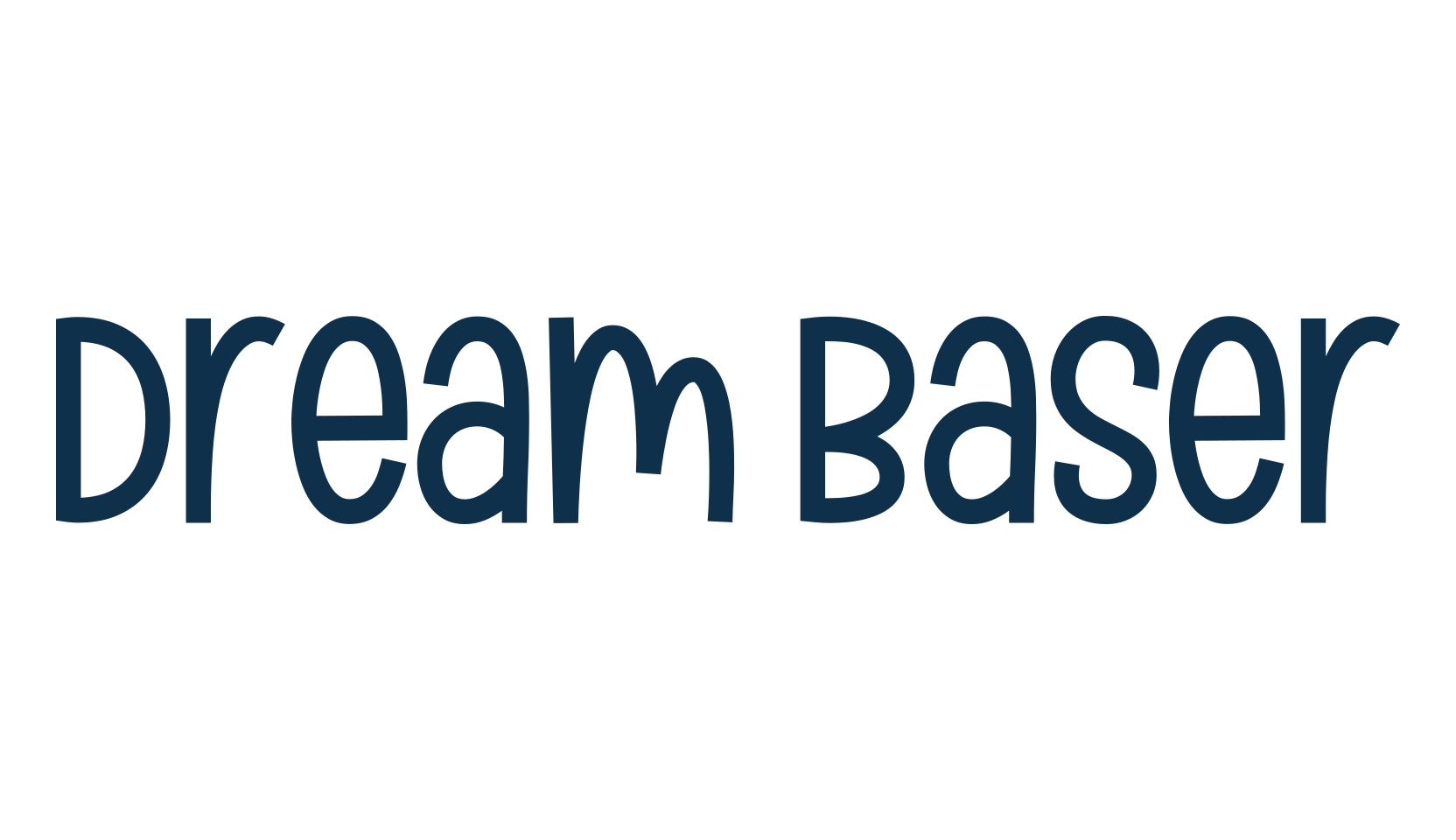 Dream Baser, cartoon font preview