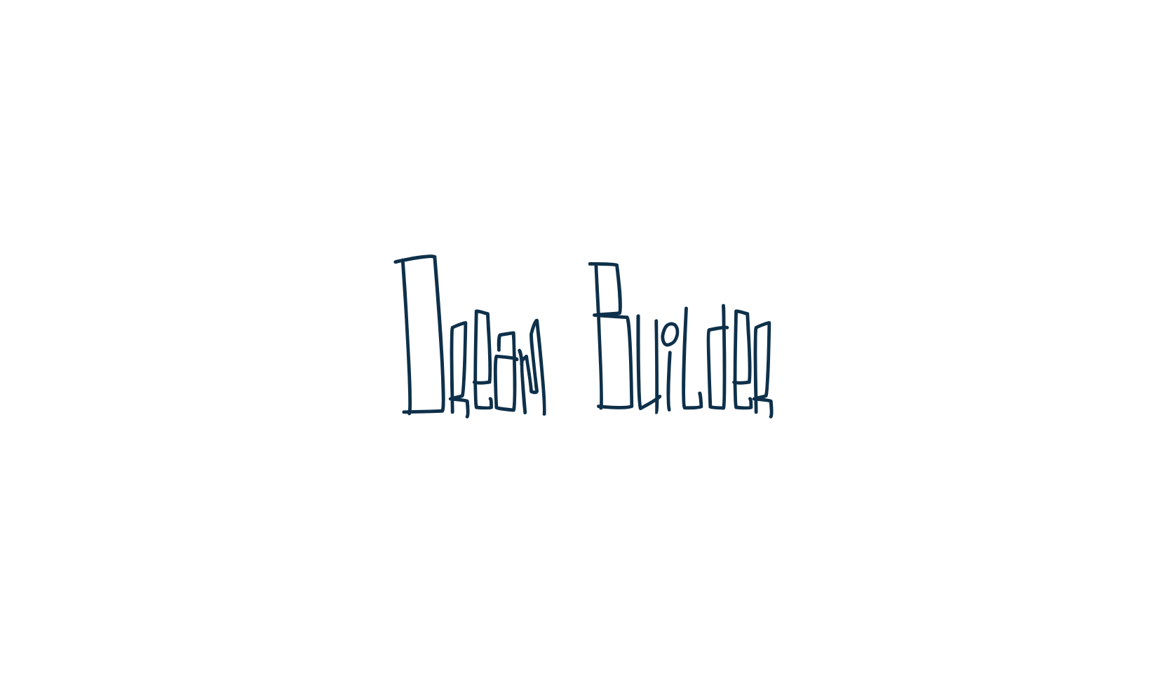 Dream Builder, handwriting font preview