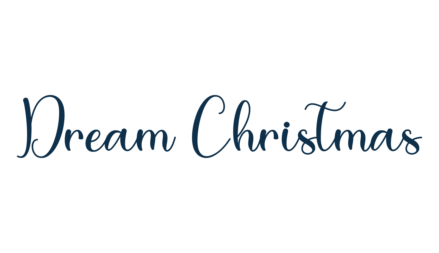 Dream Christmas, display market font preview