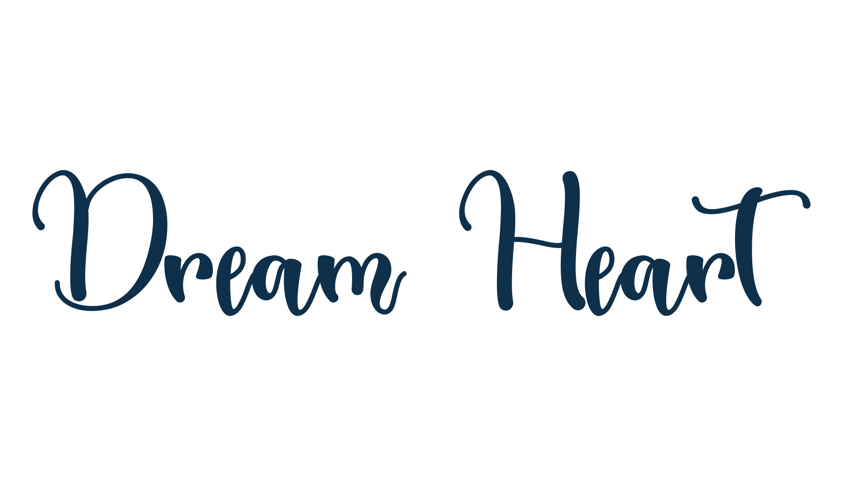 Dream Heart, fancy various decorative script calligraphy font preview