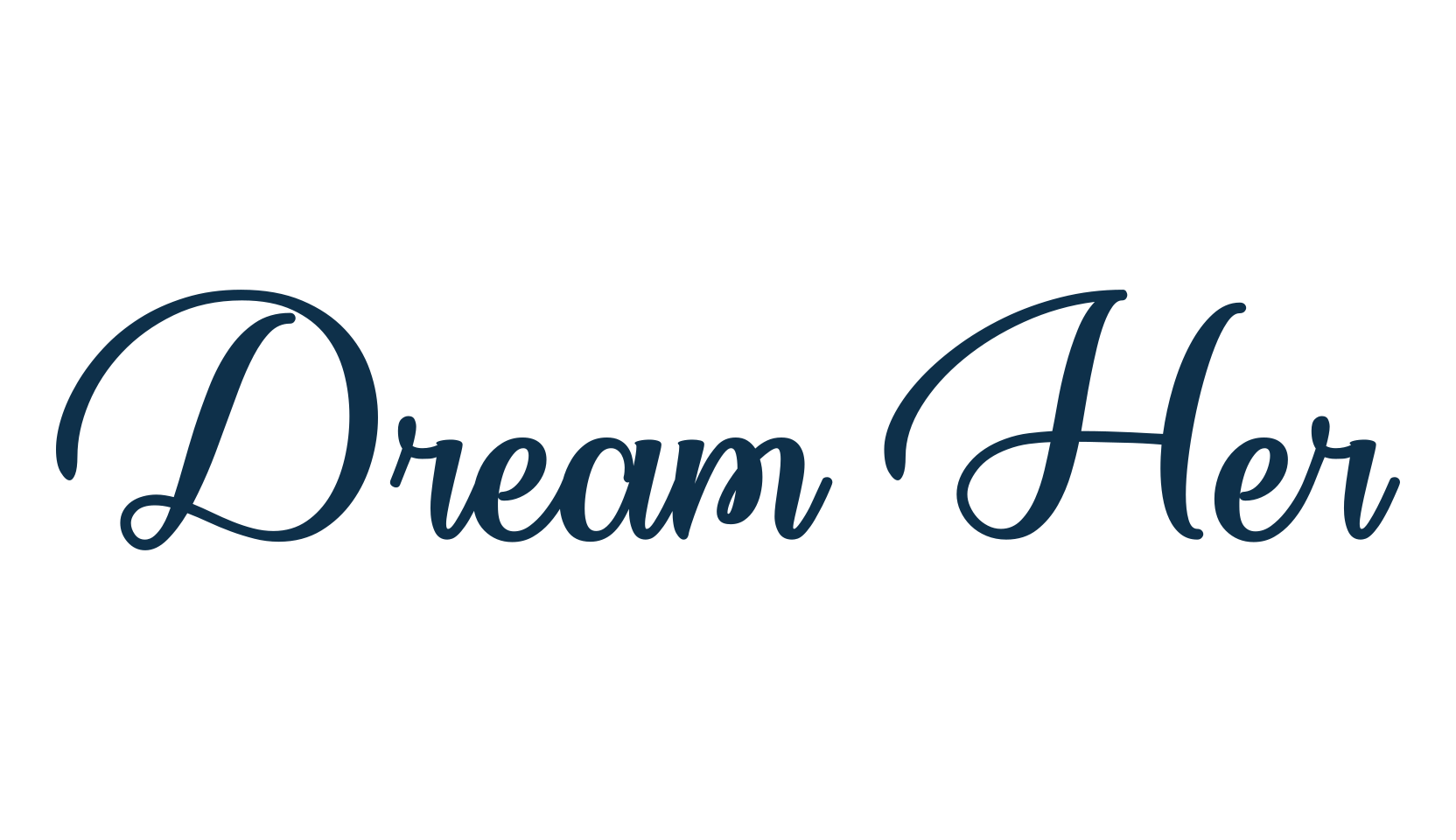 Dream Her, calligraphy font preview