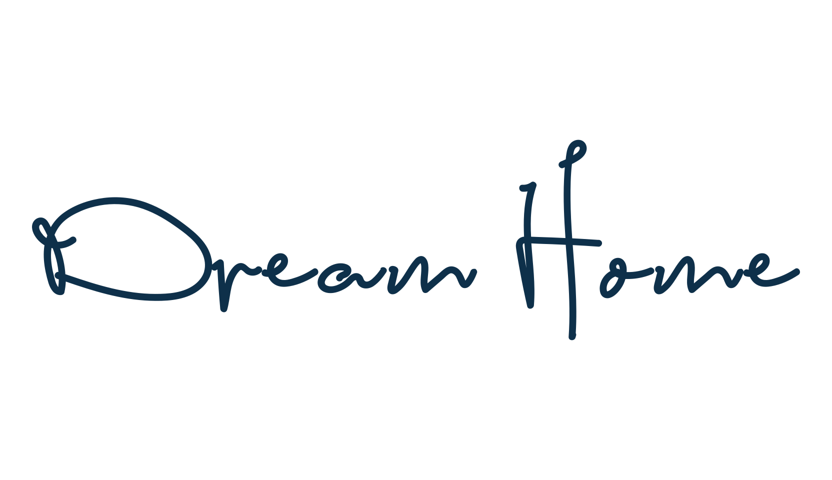 Dream Home, handwriting font preview