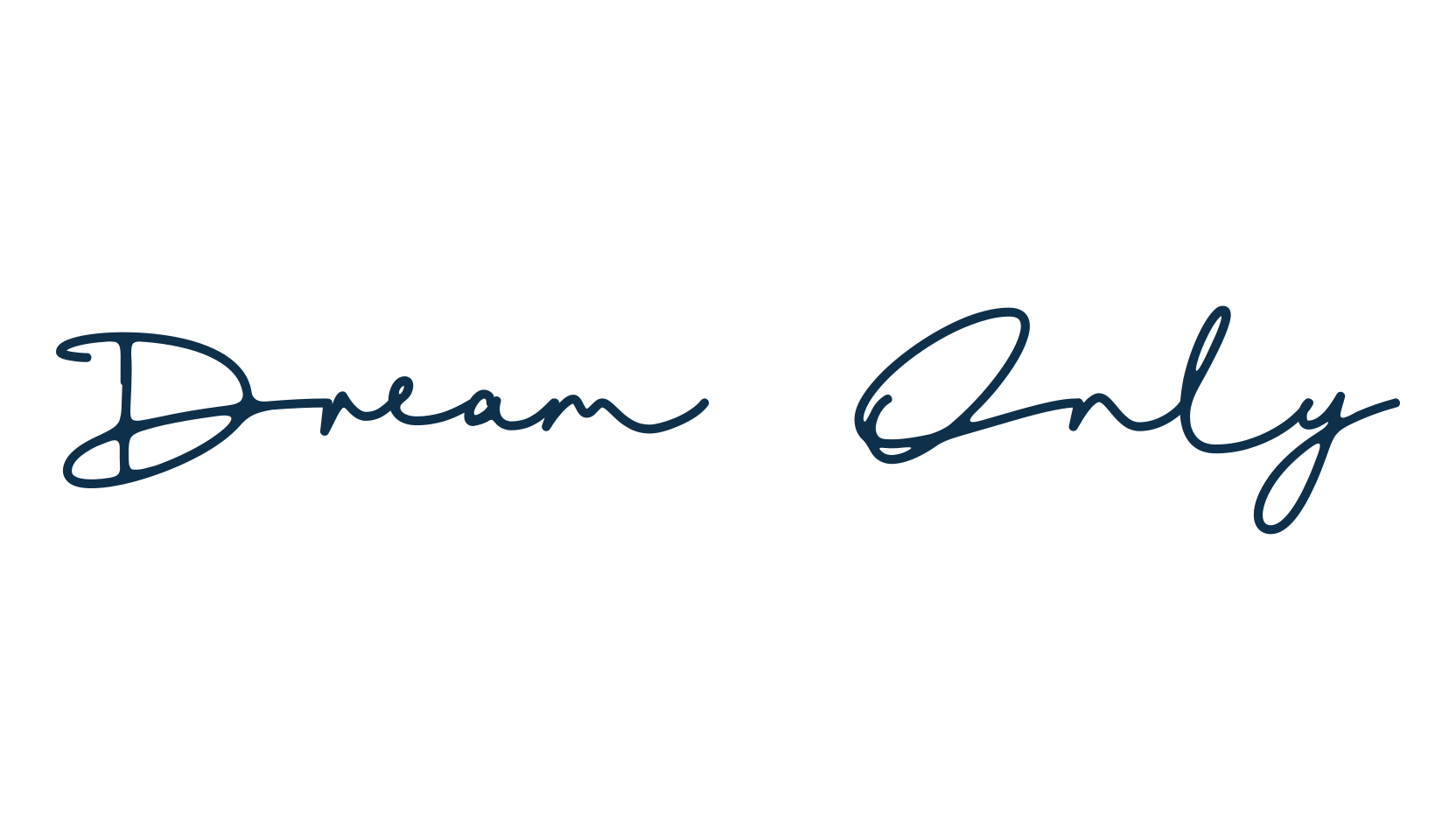 Dream Only, script handwritten fancy decorative calligraphy font preview